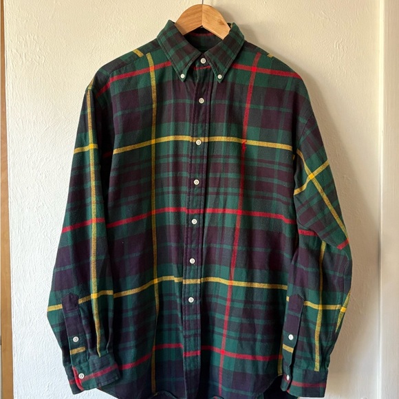 Ralph Lauren Classic Plaid Men's Shirt - Picture 1 of 3